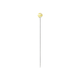 Alfileres de vidrio veteado Clover amarillo