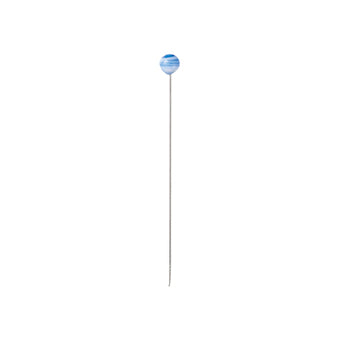 Alfileres de vidrio veteado Clover azul