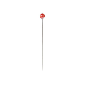 Alfileres de vidrio veteado Clover rojo