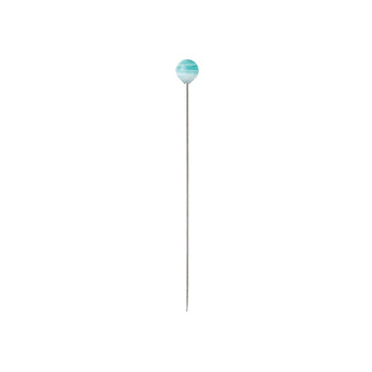 Alfileres de vidrio veteado Clover verde