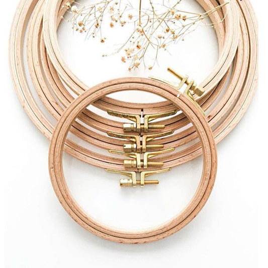 Aro de Bordado Redondo de Madera de Nurge de 8 mm