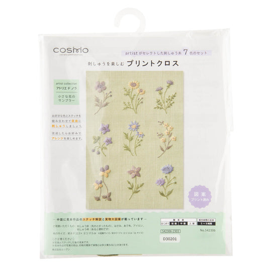Atelier de Nora Kit Bordado Cosmo Mini Sampler Flores