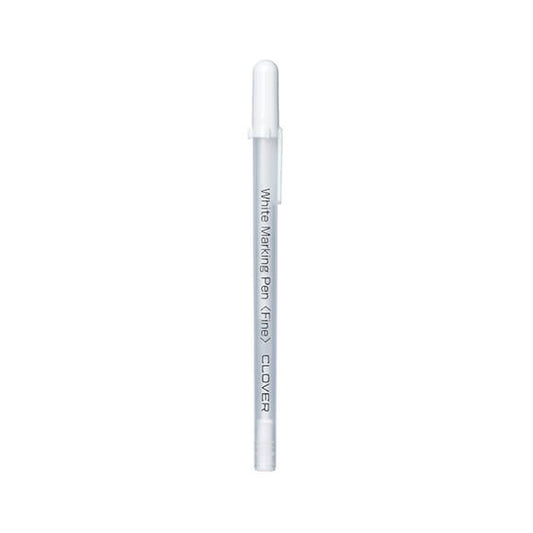 Bolígrafo Blanco de Punta Fina Clover – Soluble en Agua y Calor
