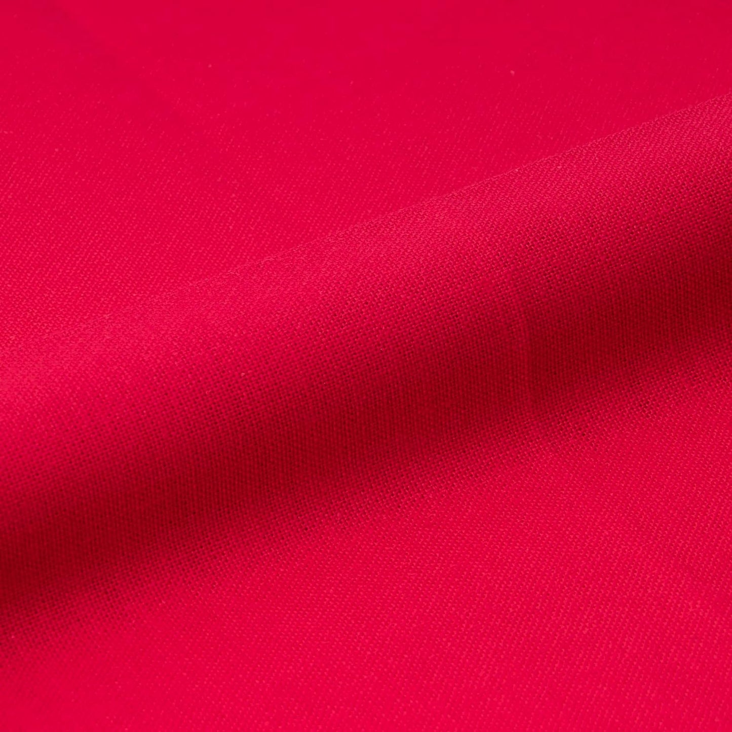 Cosmo Tela de Algodón Efecto Lino color Rojo