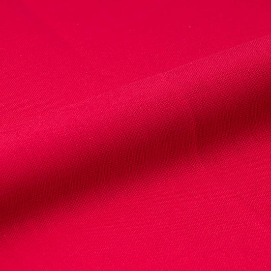 Cosmo Tela de Algodón Efecto Lino color Rojo