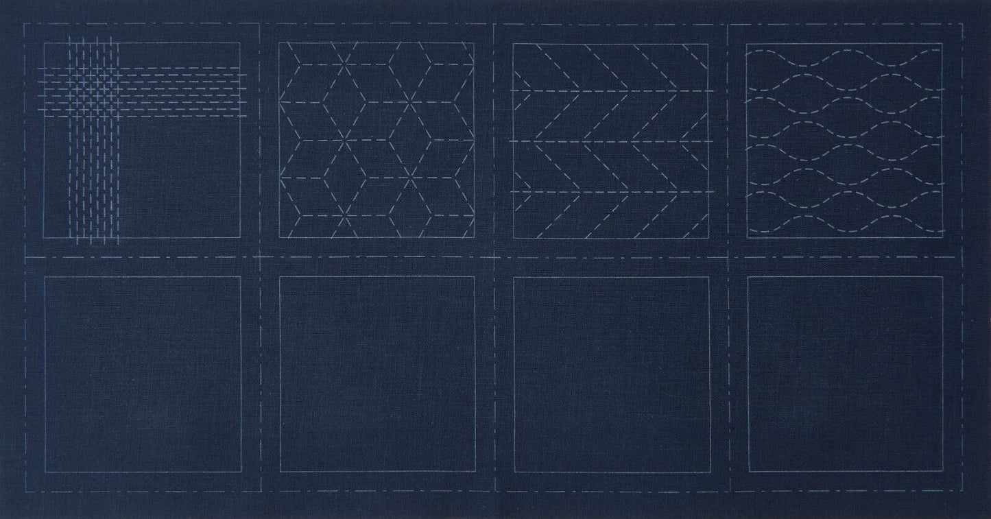 Hidamari Lecien, printed fabric for Sashiko 4 in 1