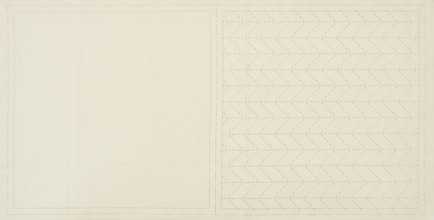 Hidamari Sashiko tela espiga beige claro