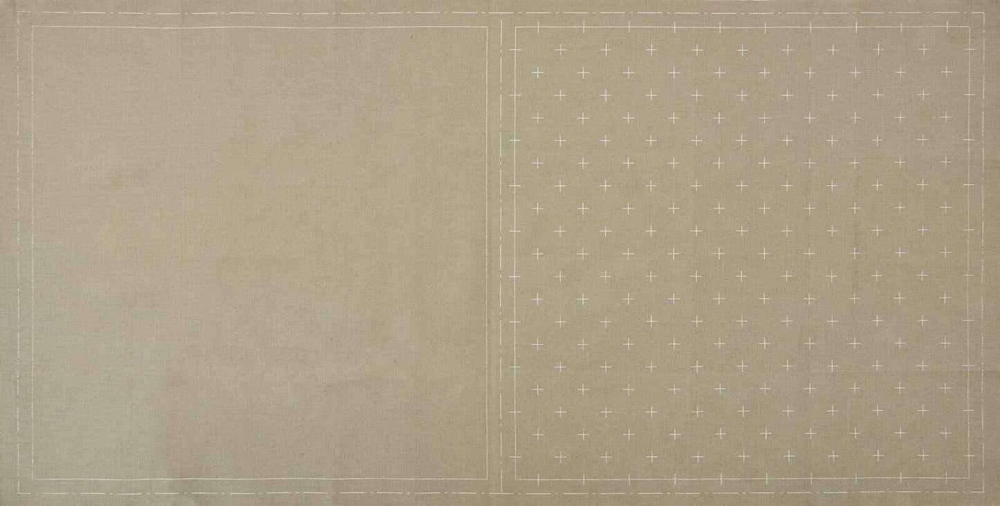Hidamari Sashiko tela katsuri beige