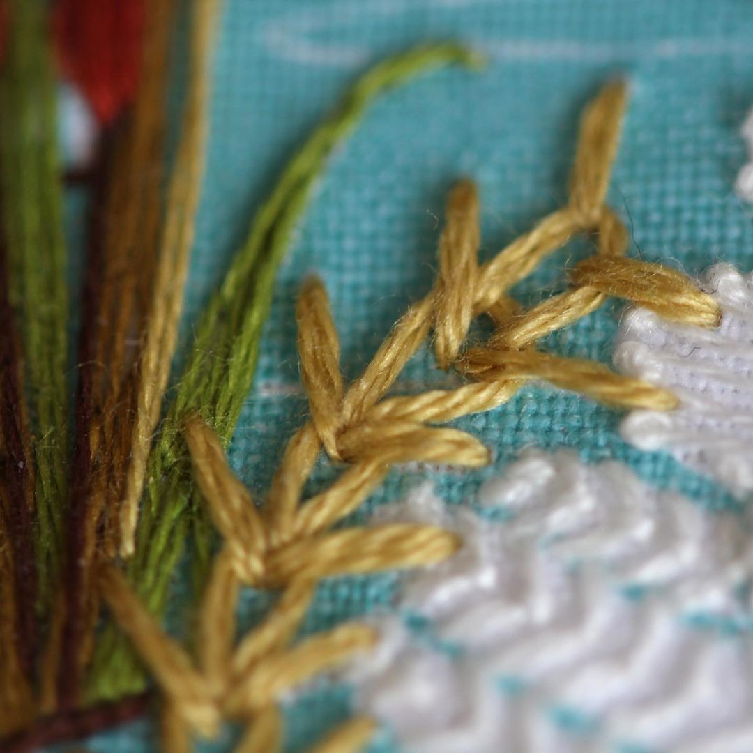 Kit de bordado "Sampler Cisne" de Kiriki Press