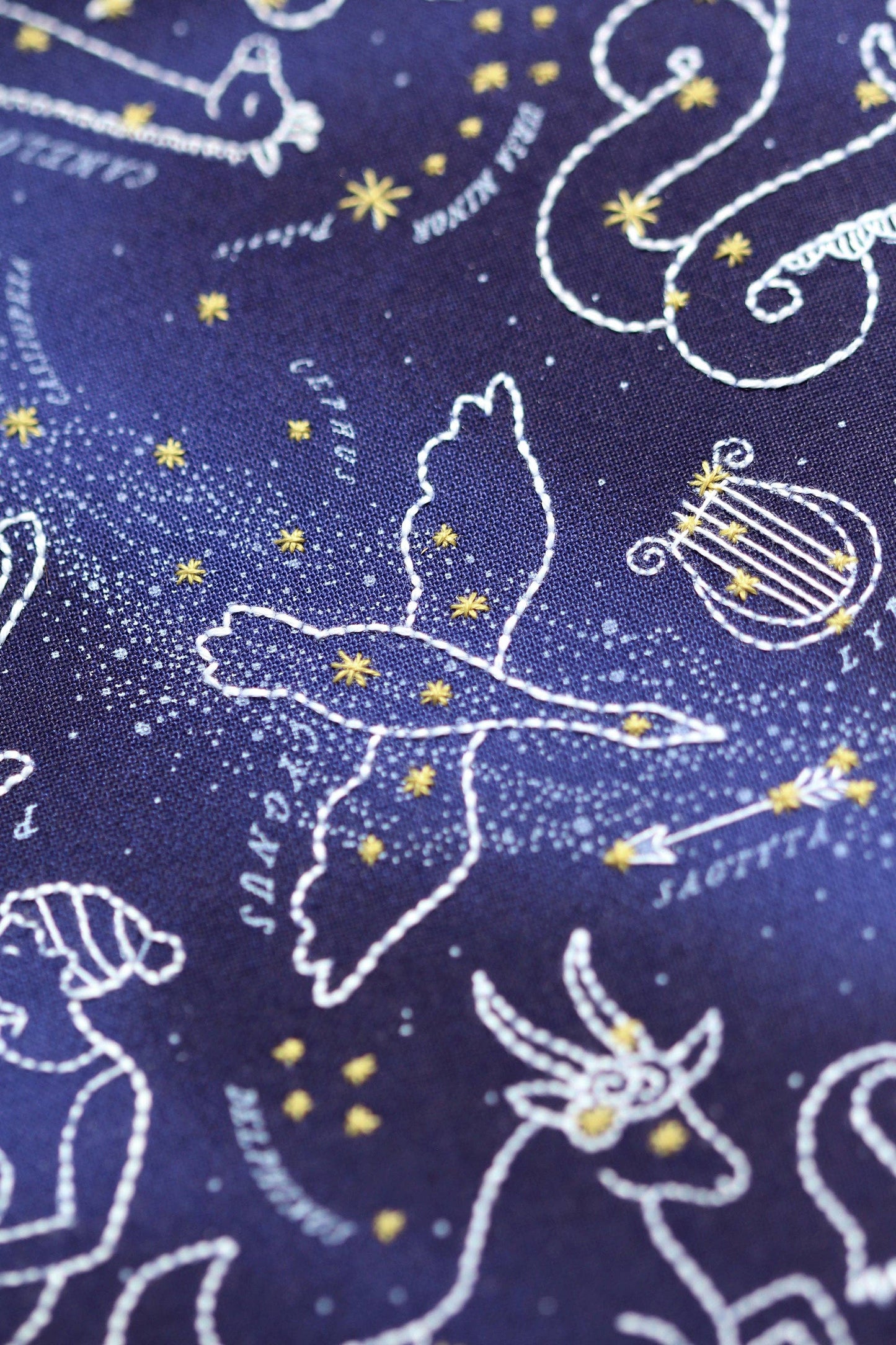 Kit de bordado de Kiriki Press para bordar un planisferio celeste con constelaciones del zodiaco