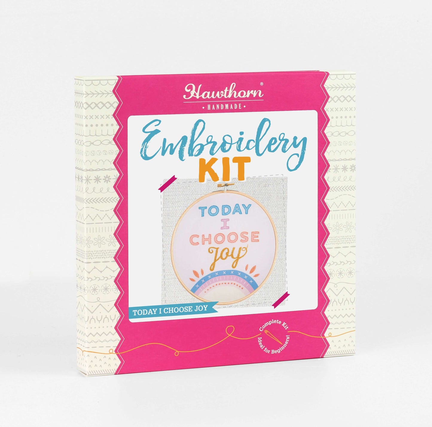 Kit de Bordado "Today I Choose Joy" de Hawthorn Handmade