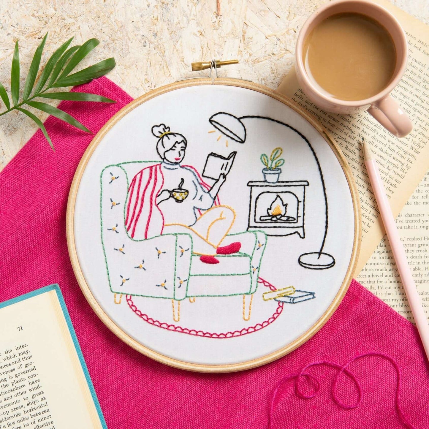 Kit de Bordado "Unwind de Hawthorn Handmade (Wonderful Women Collection)