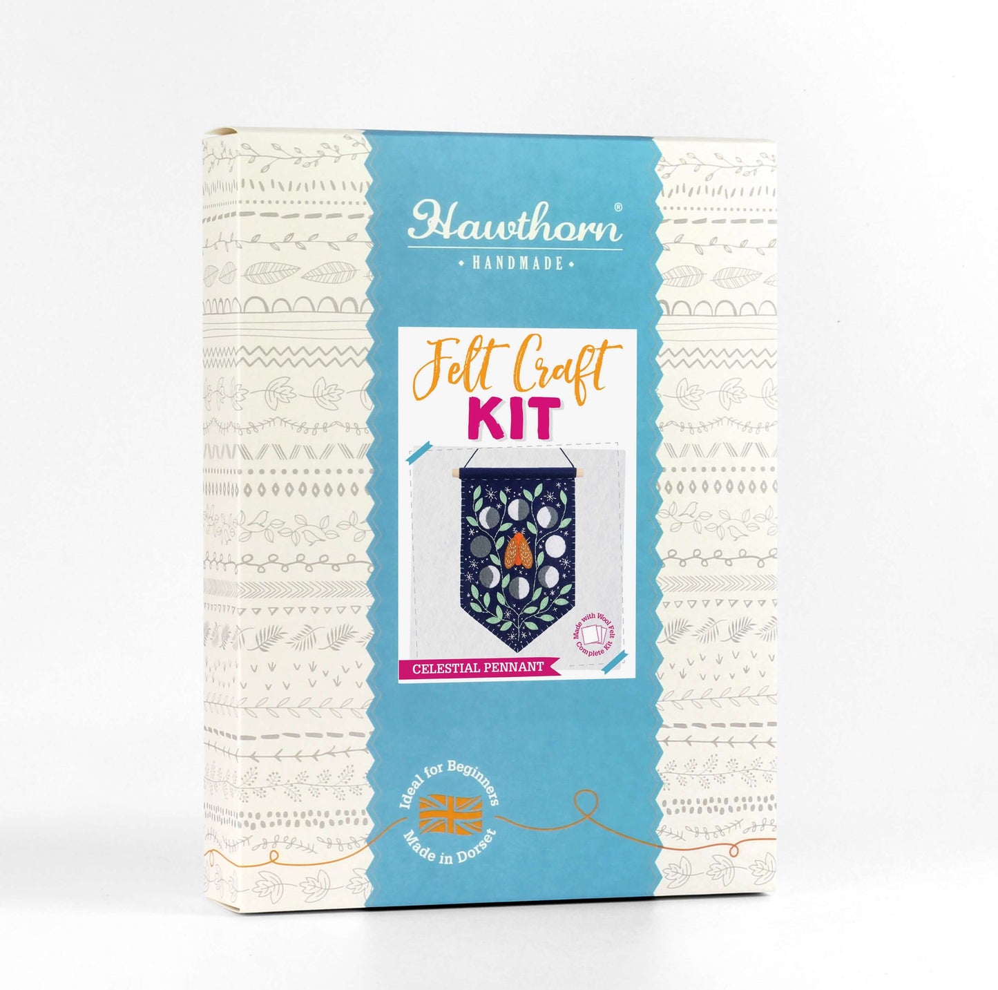 Kit de Costura de Fieltro "Banderín Celestial" de Hawthorn Handmade