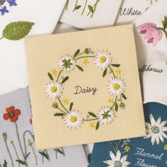 Kit de bordado "Margaritas" de Cosmo