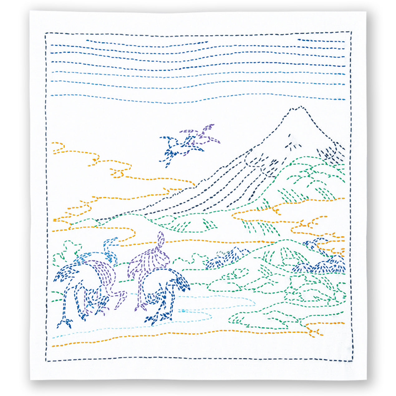 Kit de Sashiko Hokusai - Monte Fuji de Olympus (varios modelos)