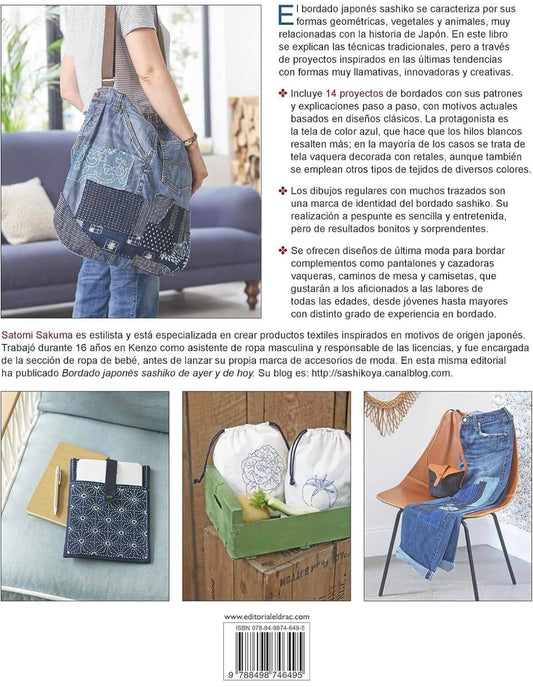 Libro “Accesorios de Sashiko. Proyectos de bordado japonés” de Satomi Sakuma