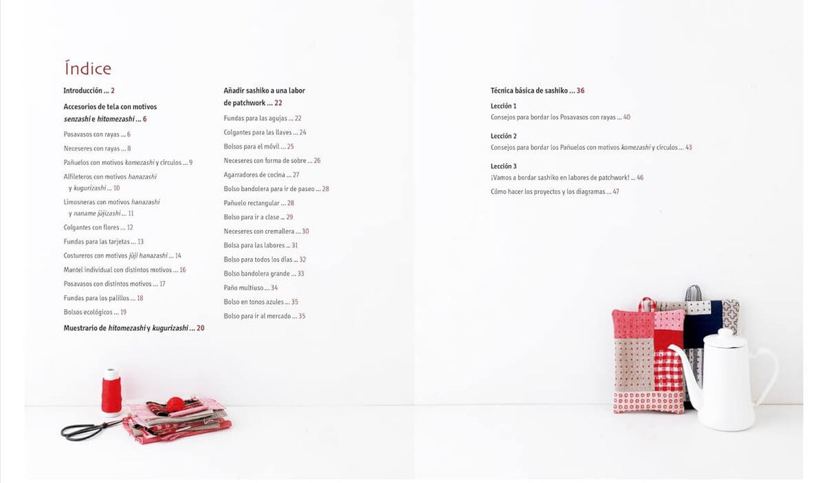 Libro “Accesorios de Sashiko y Patchwork” de sashikonami