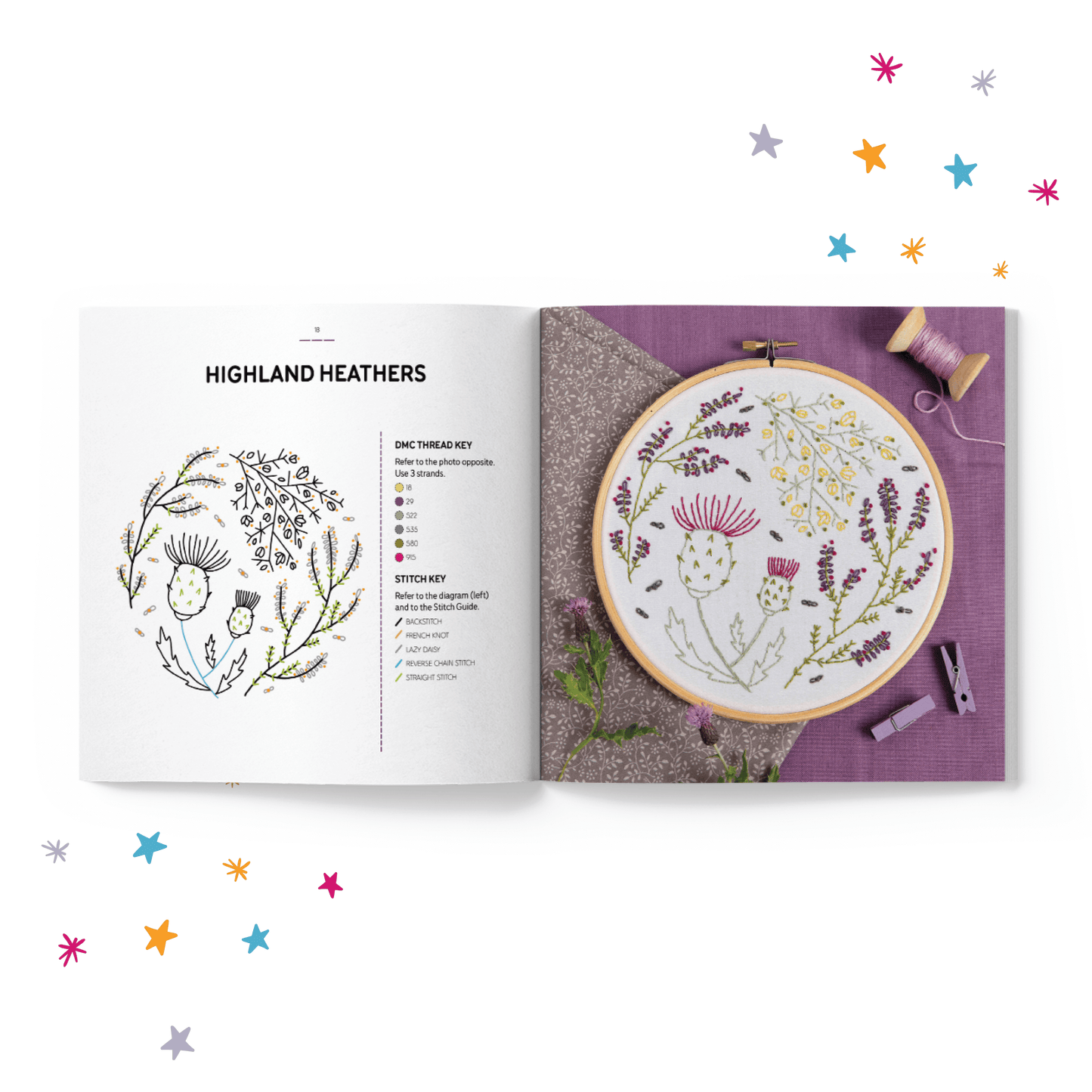 Libro de patrones de bordado “Embroidery Made Easy: Botanical Bliss” - Hawthorn Handmade