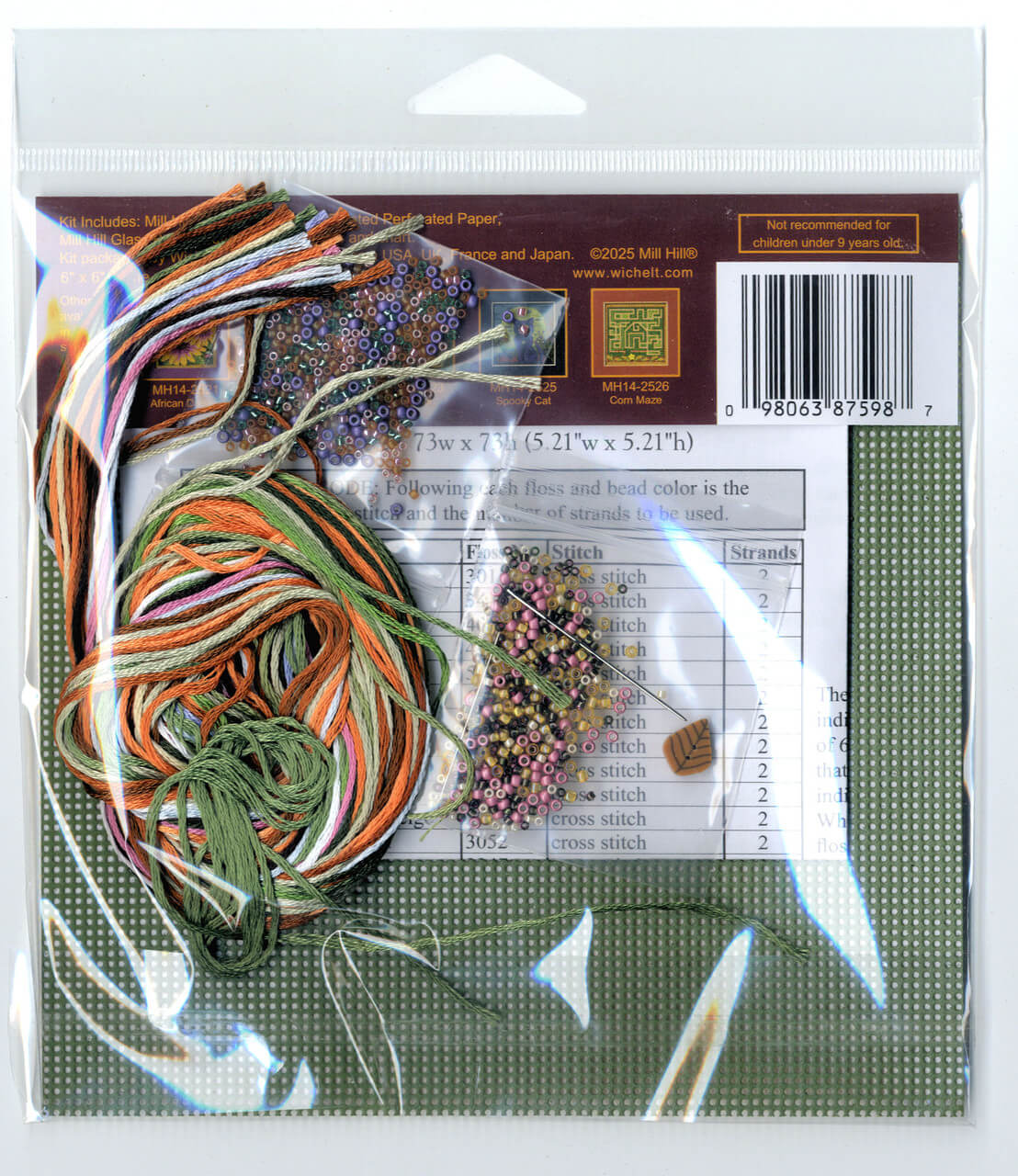 Kit de punto de cruz Fall Foxes de Mill Hill