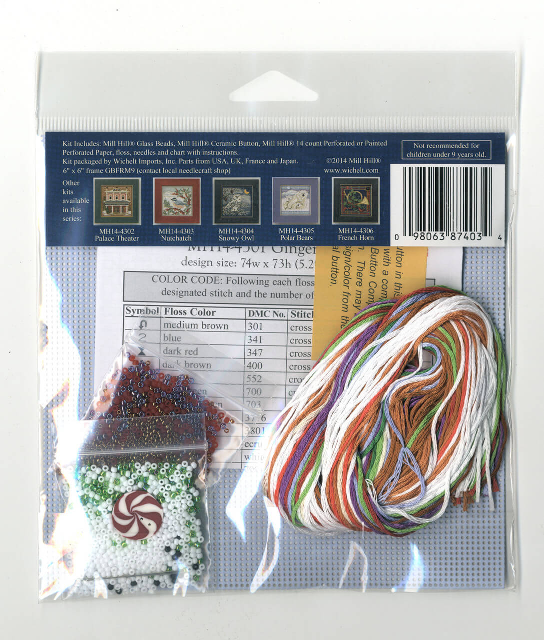 kit de punto de cruz ginger friends