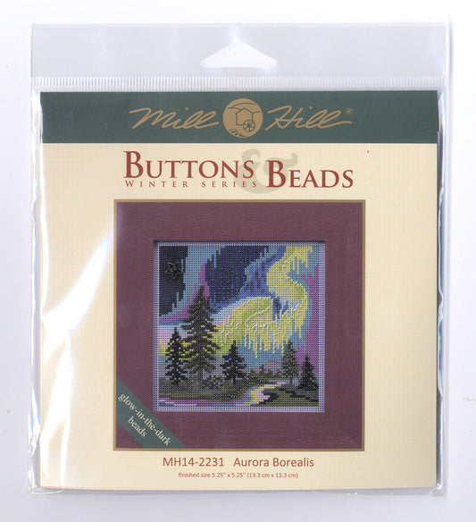 Kit de punto de cruz Aurora Borealis de Mill Hill