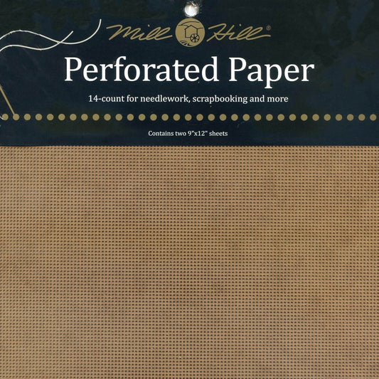 Papel Perforado de Mill Hill en color Antique Brown