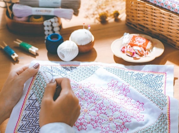 Kits de Sashiko "Bouquetiere" de Olympus