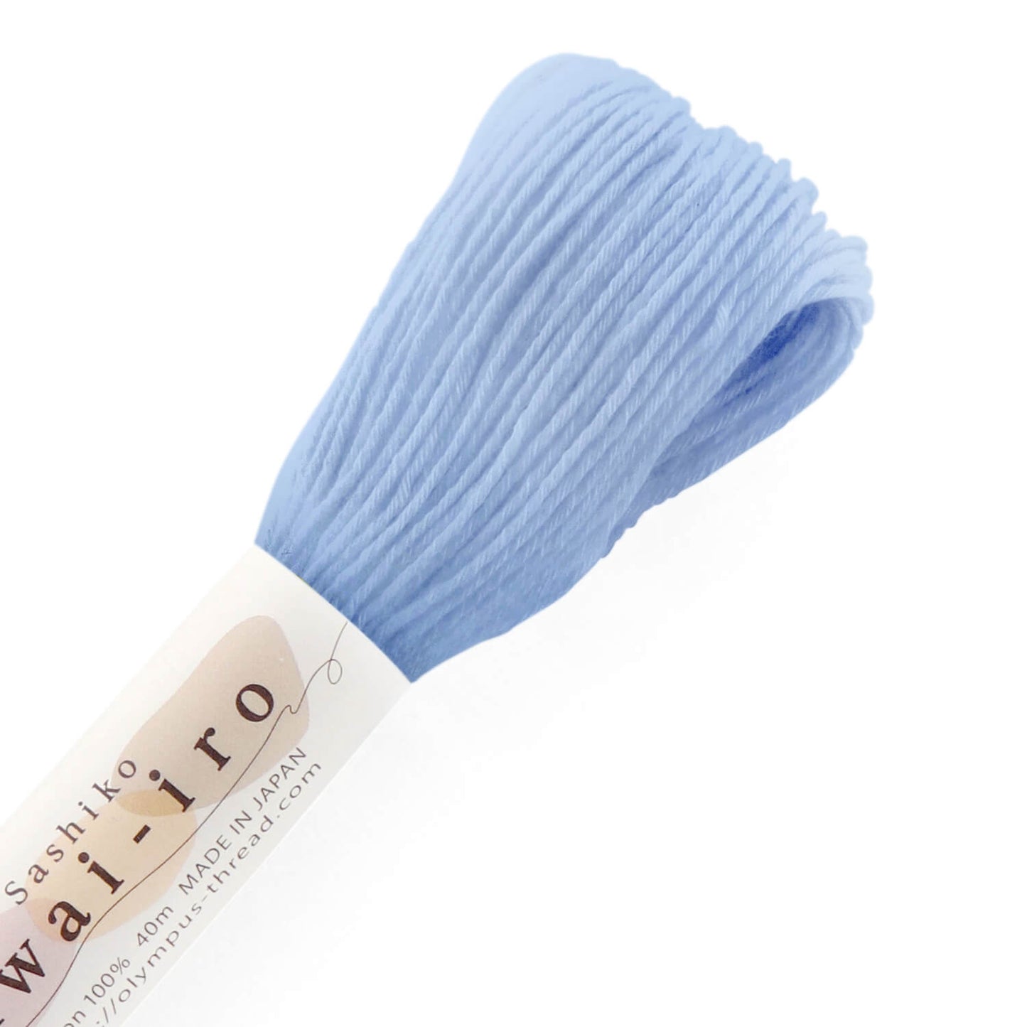 Olympus, madejas de hilo tonos pastel para Sashiko 40m - Awai-iro