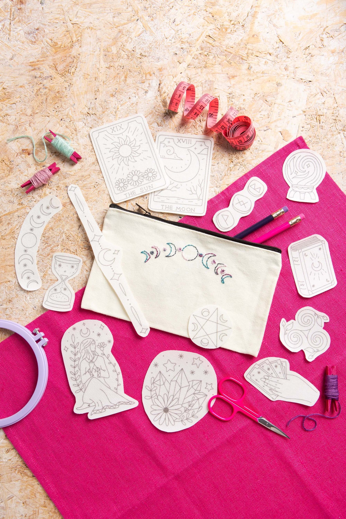 Pegatinas solubles para bordar “Modern Mystic” - Hawthorn Handmade