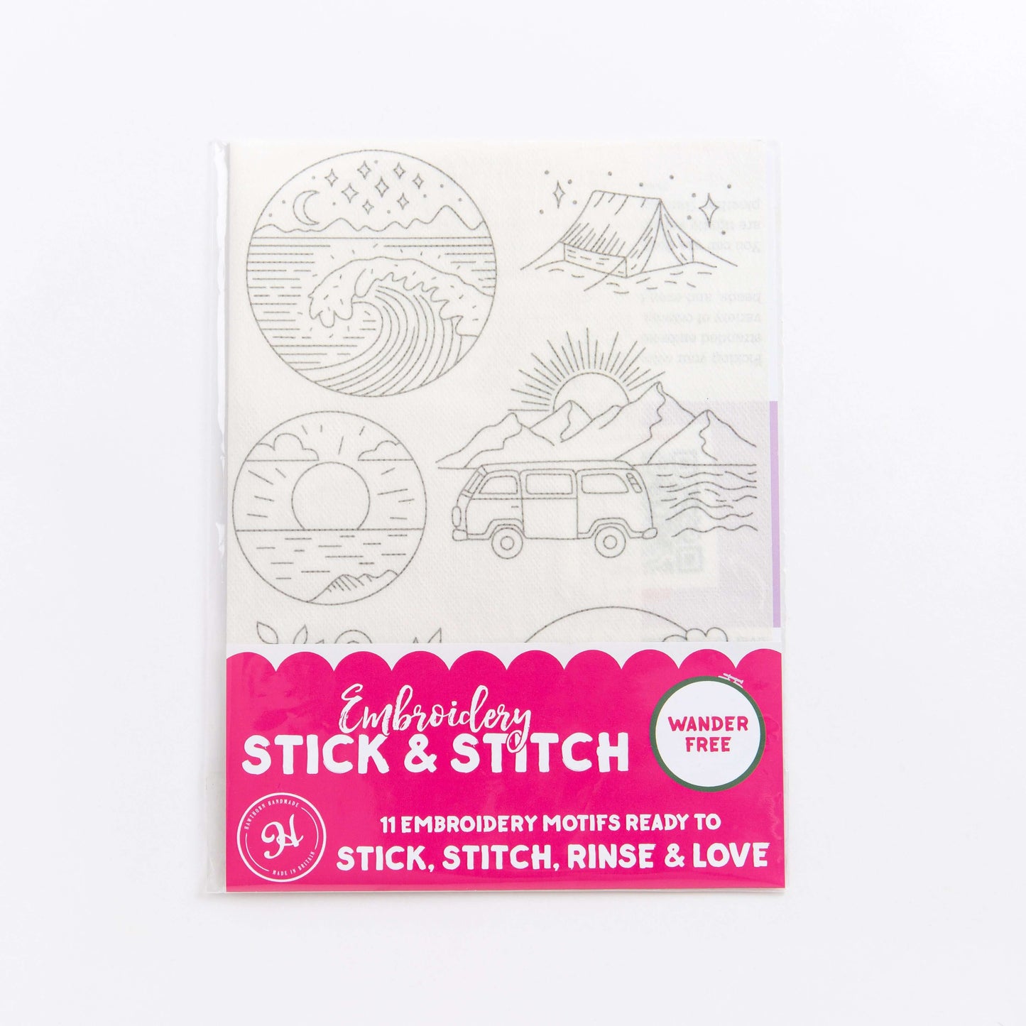 Pegatinas solubles para bordar “Wander Free” - Hawthorn Handmade