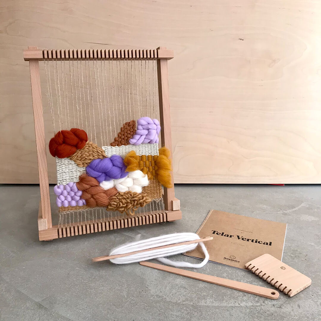 Telar Vertical de Madera Loom S - Hecho a Mano en España por Ikosaedro