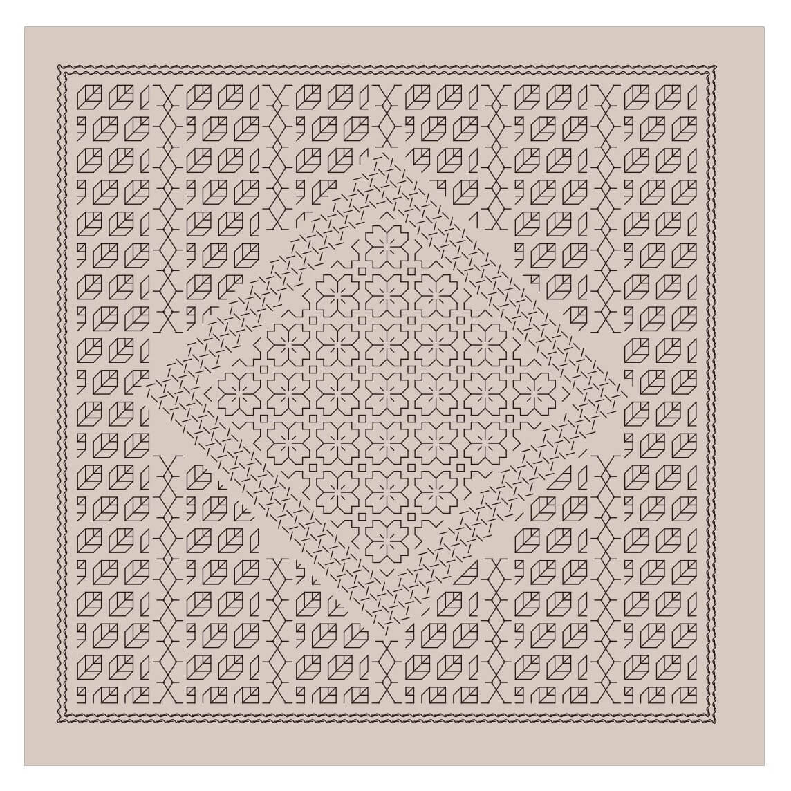Telas de Sashiko "Bouquetiere" de Olympus