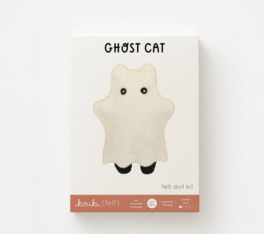 Kit Muñeco de Fieltro "Gato Fantasma" – Kiriki Press