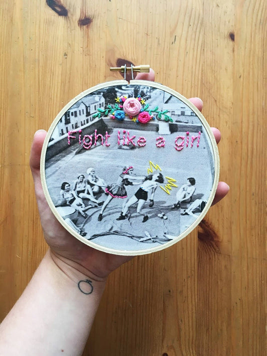 Kit de bordado Pelea como una chica – TheComptoir