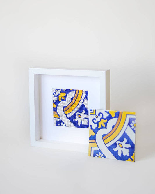 Kit de cañamazo Azulejo Portugués - Cedofeita de Unwind Studio