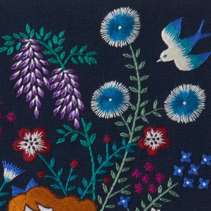 Kit de bordado Cosmo Flores detalles