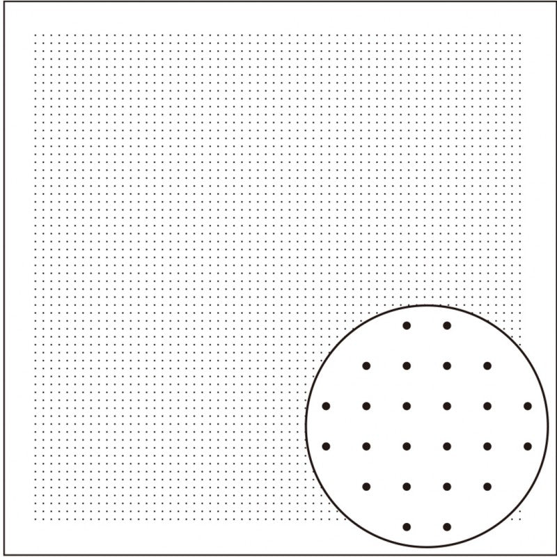 Tela blanca punteada para Sashiko de Olympus