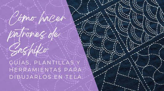 Cómo hacer patrones de sashiko: guías, plantillas y herramientas