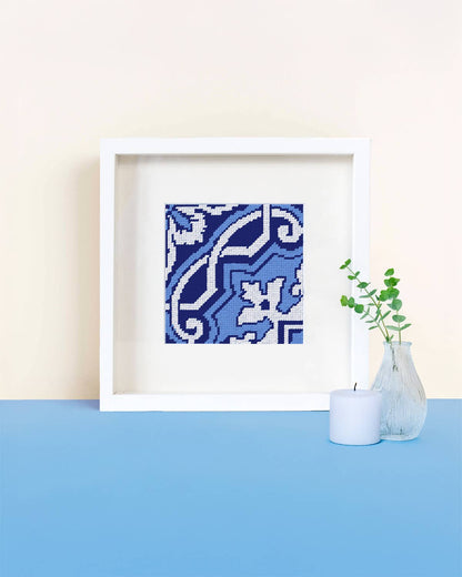 Kit de cañamazo Azulejo Portugués - Fontainhas de Unwind Studio
