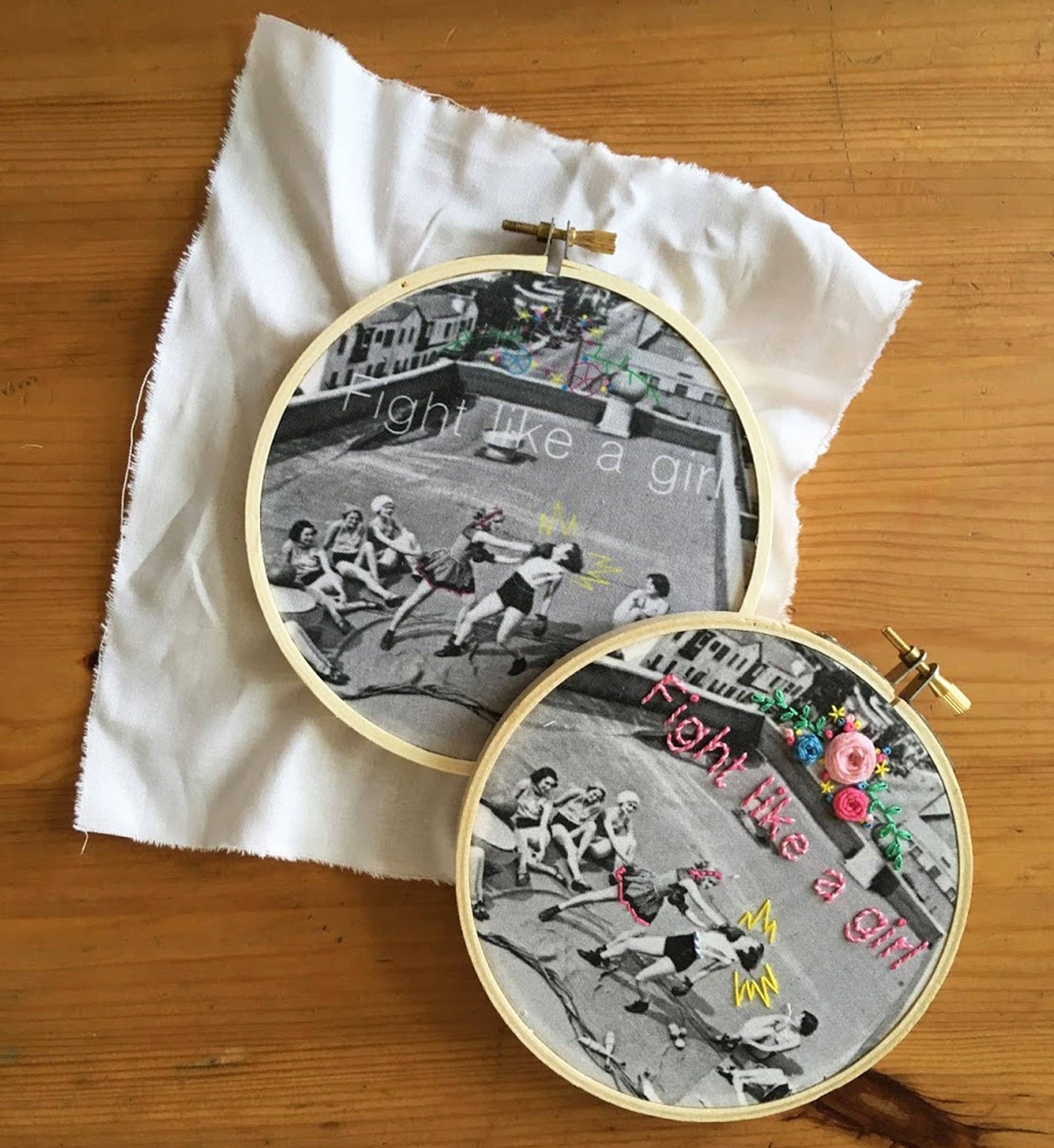 Kit de bordado Pelea como una chica – TheComptoir