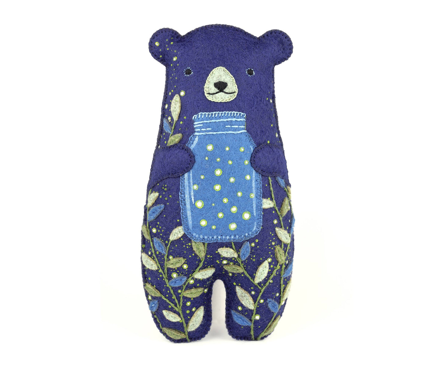 Kit Muñeco de Fieltro "Oso Brillante" – Kiriki Press