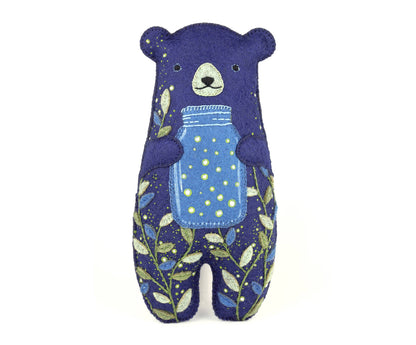 Kit Muñeco de Fieltro "Oso Brillante" – Kiriki Press