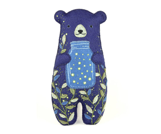 Kit Muñeco de Fieltro "Oso Brillante" – Kiriki Press