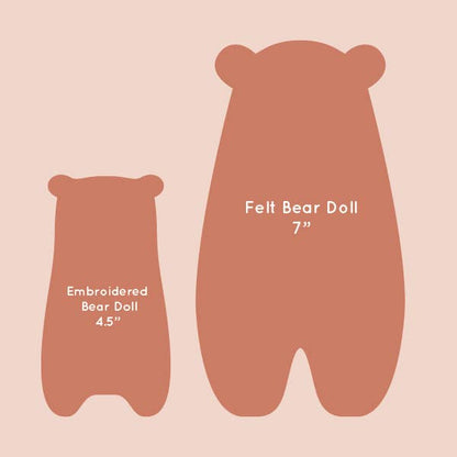 Kit Muñeco de Fieltro "Oso Brillante" – Kiriki Press