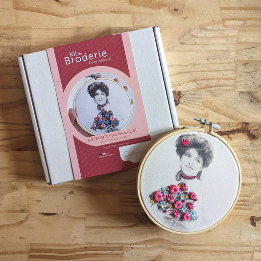 Kit de bordado Mujer con ramo – TheComptoir