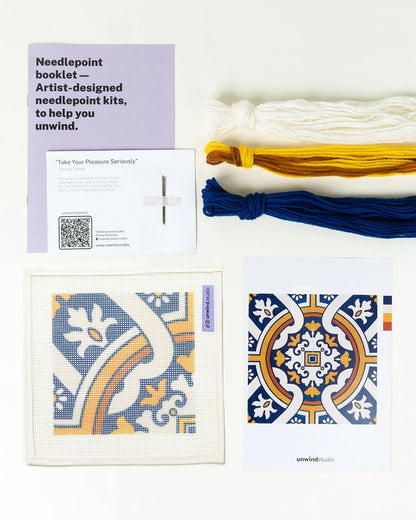 Kit de cañamazo Azulejo Portugués - Cedofeita de Unwind Studio