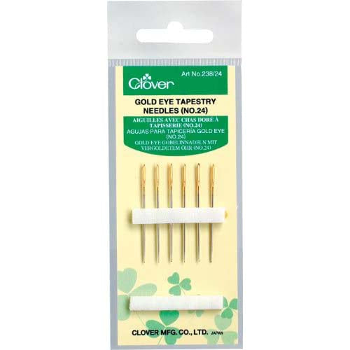 Agujas de tapicería sin punta número 24 de Clover