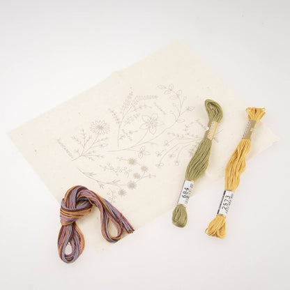 Embroidery kit "Flowers", designed by Atelier de Nora for Cosmo