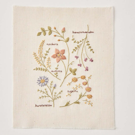 Embroidery kit "Flowers", designed by Atelier de Nora for Cosmo