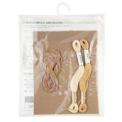 Kit de bordado "Libro de flores" - Marrón, diseñado por Atelier de Nora para Cosmo